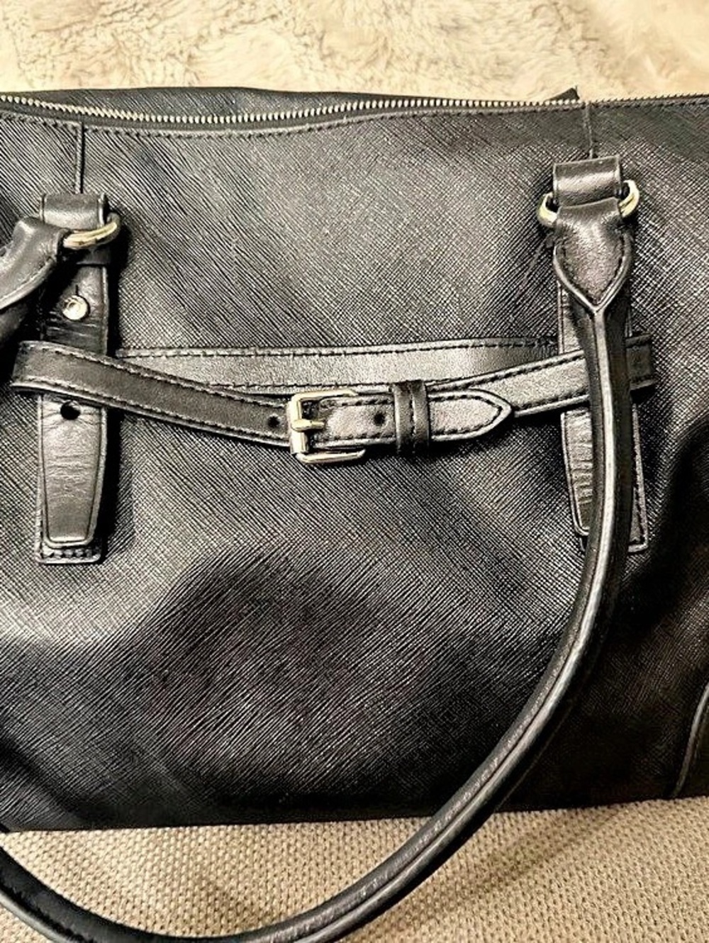 Black leather tumi
